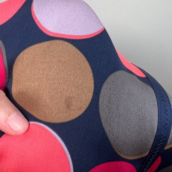 Boden Silk Sheath Dress Size 12 Polka Dot Blue Retro Preppy Work Office Career - Picture 8 of 10